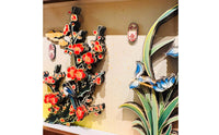Garden Chrysanthemum Bamboo Chrysanthemum Wooden Art Hanger Chinese Wall Scroll Waterproof Ink Wall Scroll Art for Office
