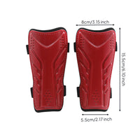 2 Pieces Double Strap Leg Protectors Extended Coverage Soccer Leg Guards with Straps Hard Shell Sports Gear for Matches, Training