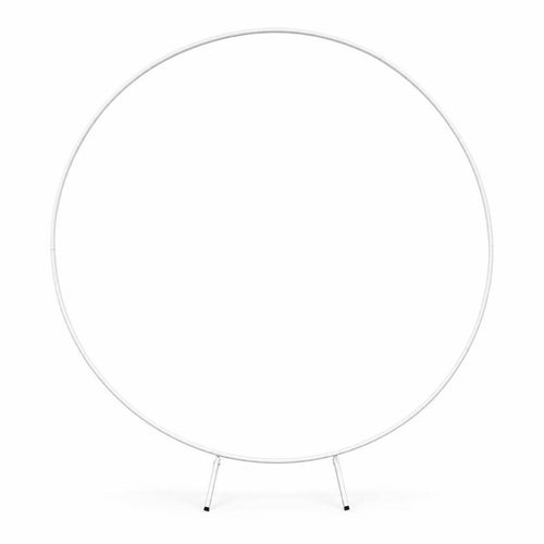 Circular Metal Hoop Hollow Floral Backdrop Frame Easy to Assemble for Events