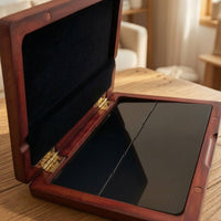 Wooden Wind Plate Case 6 Wind Plate Storage Box Holder for Instrumentalists