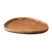 Wood Serving Tray Tray with Raised Rim Easy to Clean for Tea Time