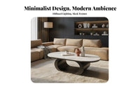 2 Pieces Modern Design Nesting Coffee Table Set Space Saving Household Furniture Rounded Corners Scratch-Resistant for Apartment Dwellers, Interior Designers, Homeowners, Living Room, Small Areas, Lounge Area