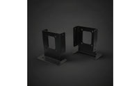2 Pieces Post Base Bracket Matte Black Post Base with Socket Bolt-on for DIYers