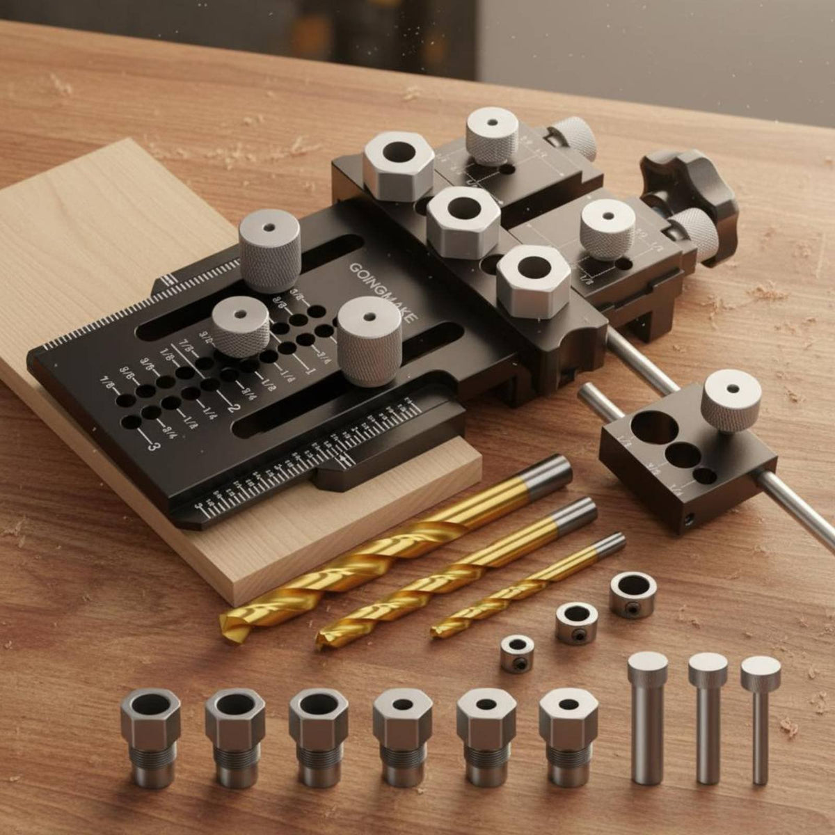 Dowel Drilling Jig Kit Accurate Alignment Woodworking Tool Precision Positioning