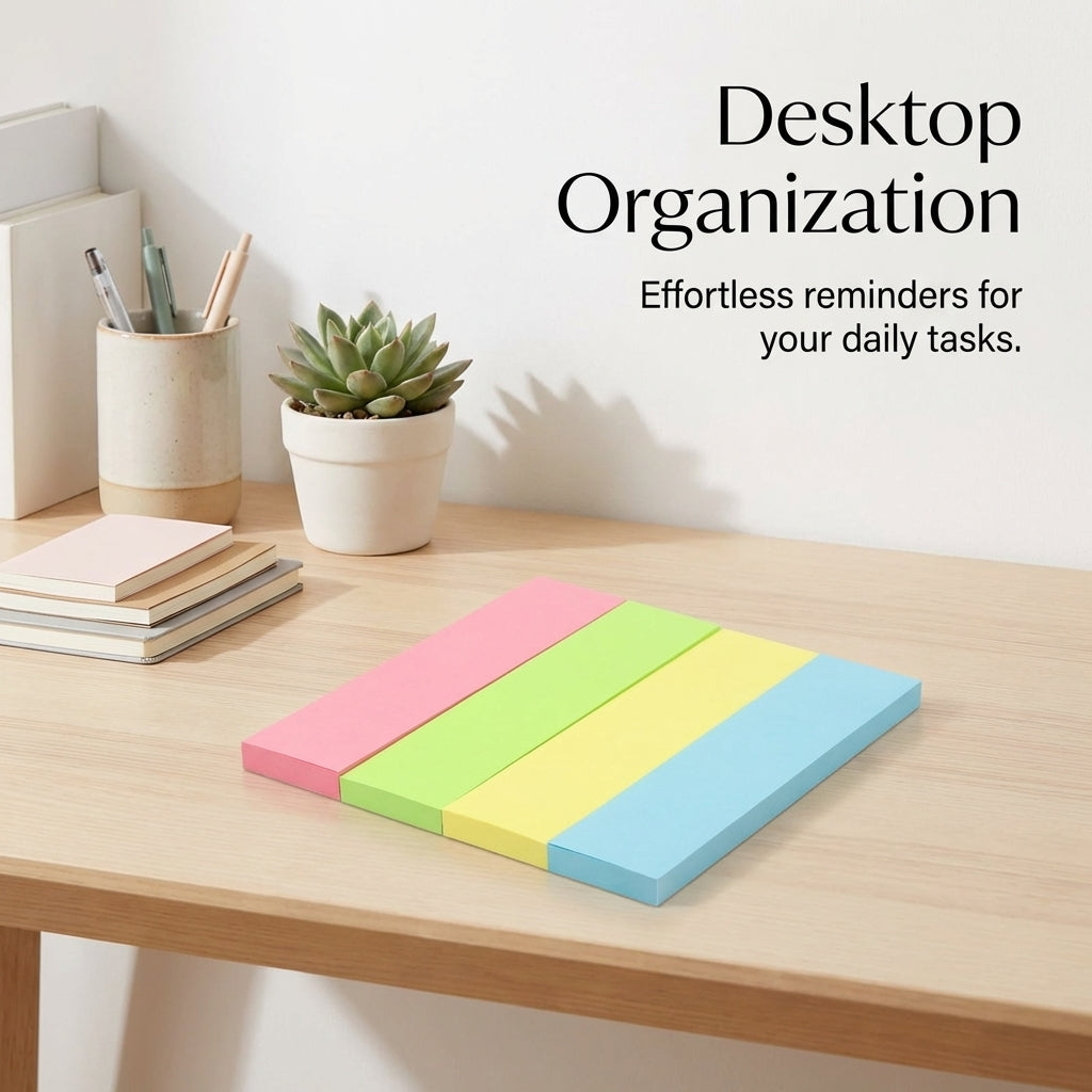 Sticky Notes Colorful for Students, Repositionable Flag Tabs for Studying and Reminders Index Bookmark 100 Sheets Per Office Supplies