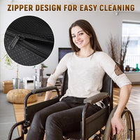 Egg Crate Chair Cushion with Breathable Mesh Cover and Anti-Slip Base
