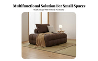 Japanesedesign Foldable Floor Mattress Multi-Functional transformable Foam Block Chair Space-Saving Sofa Bed lengthenable for Apartment Dwellers, Students, Young Adults, Small Spaces, Living Room, Bedroom