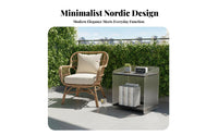 C-Shaped Side Table Space-Saving Design Nightstand Minimalist design for Students
