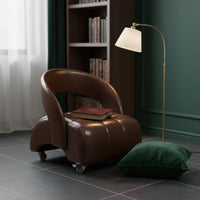 Rolling Stool with Backrest Low Rolling Seat Covering Resistant Small Wheel Seat for Living Room