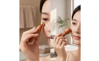 Handheld Facial Massager with Brass Beads Multi-Purpose Wooden Massage Tool Natural Wood Wooden Facial Massager Gentle for Scraping