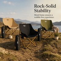 Portable Outdoor Folding Moon Chair Ultralight Camping Fishing Stool