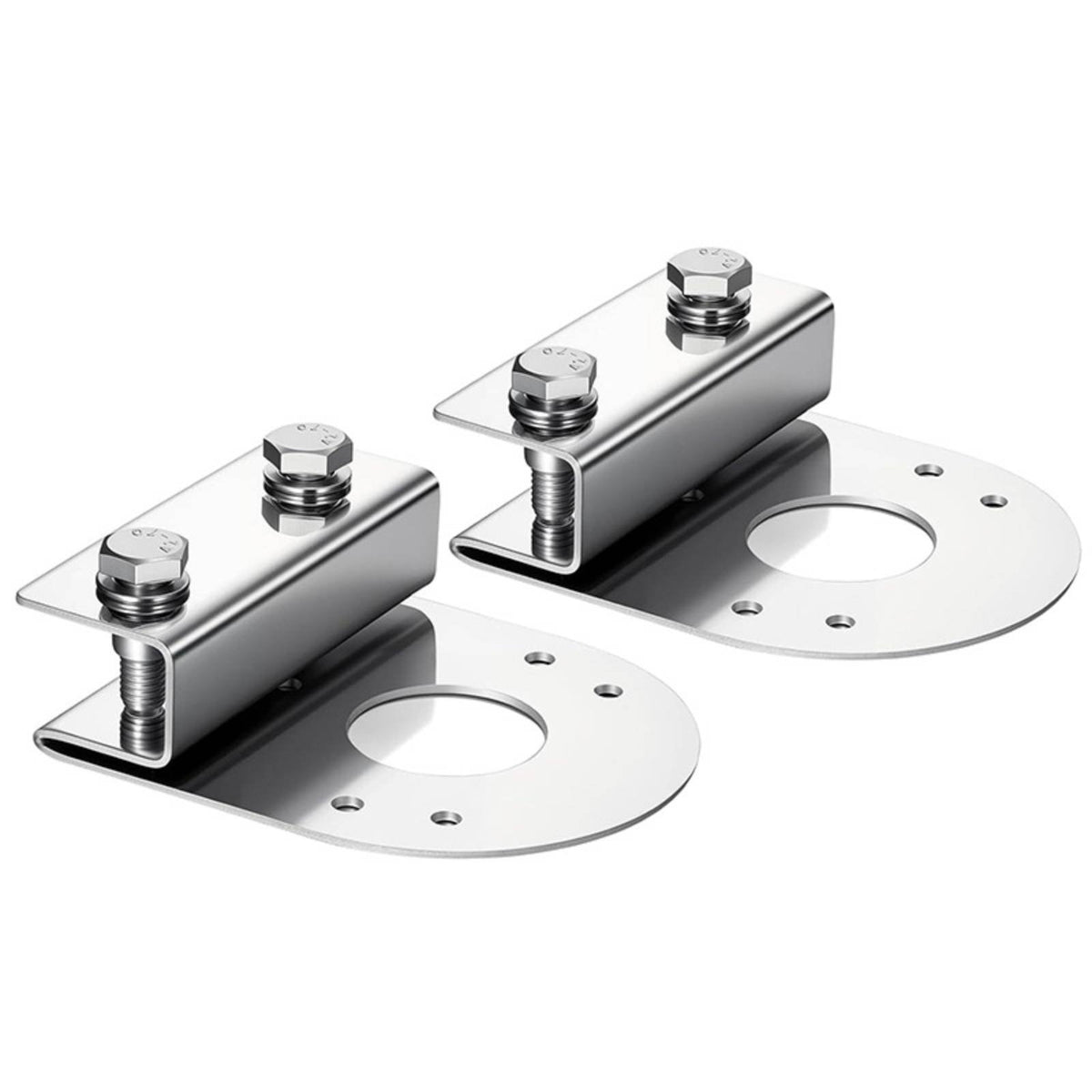2 Pieces Truck Light Mount Bracket Clamp Style Lamp Holder No Drill Installation Car Lamp Bracket for Underbody, Chassis