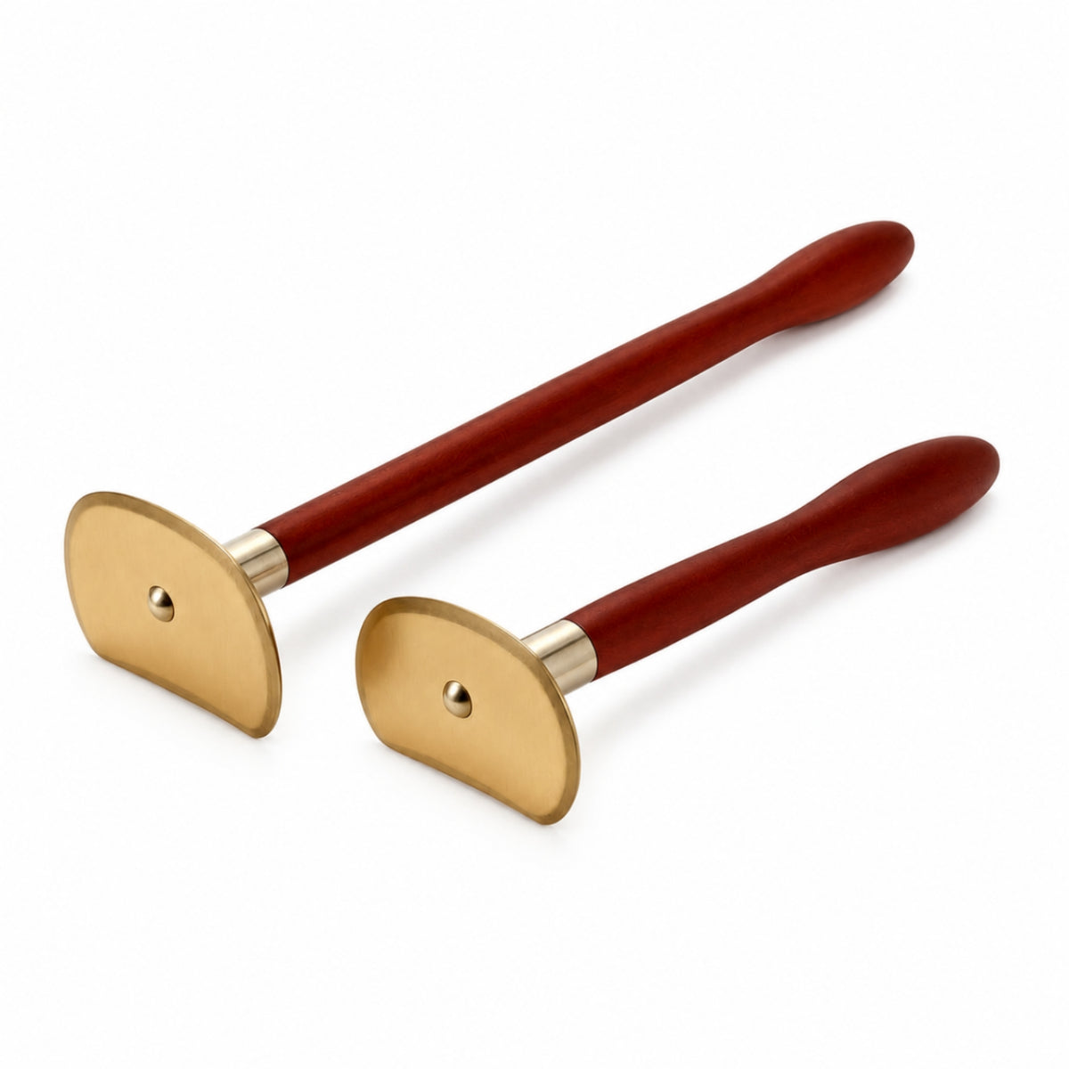 2 Pieces Gua Sha Tool with Wooden Handle Comfortable Massager Lightweight