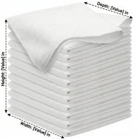 Soft Microfibre Cloth and Microfiber Towel, Low Lint Car Cleaning Cloths for Detailing, 25cm X 50cm Car Drying Towel with Whip-Stitched Edges