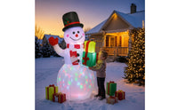Inflatable Snowman with Lights Built-in LED Light Christmas Snowman Inflatable Holiday Decor Illuminated Bright for Yard, Garden