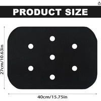 Double-Sided Black Horse Saddle Pad with Ventilation Holes