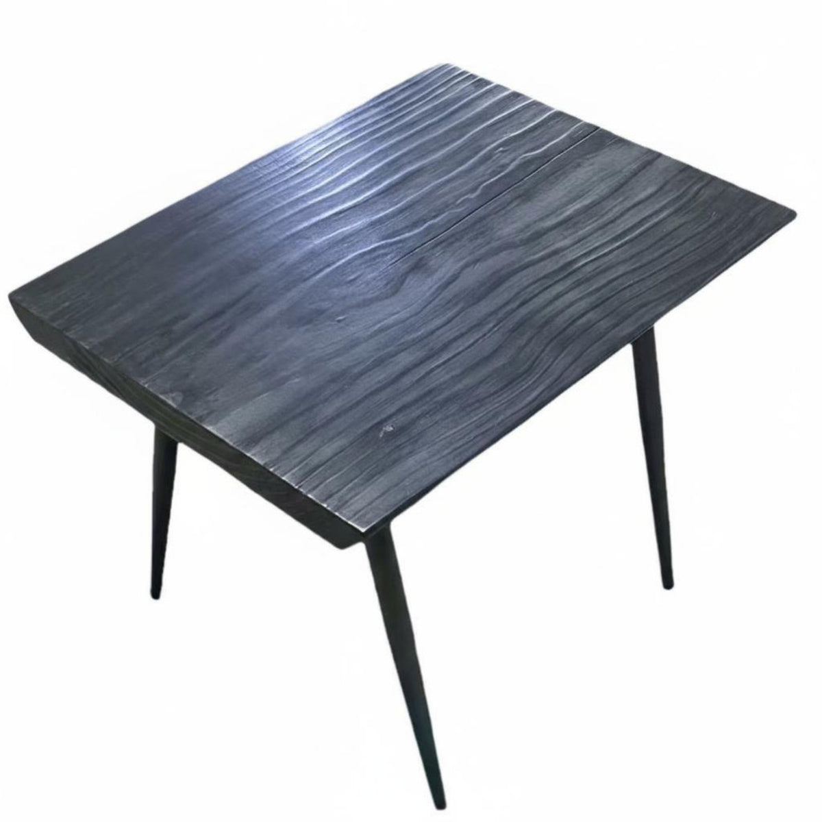 Natural Edge Perimeter Log Table Rustic Minimalist Design and Design Household Furniture Carbonized Finish Multifunctional