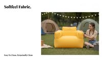 Indoor and Outdoor Use Wind-Pouch Sofa No Pump Required Inflatable Couch Thickened Material Air Lounger Lightweight for high-tech fabric& travelers, Beach Lovers, Beach& travelers, Music high-tech fabrics, Camping, rearyard, Living Room