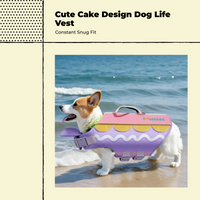 Dog Life Jacket, High-Buoyancy, Adjustable, Reflective