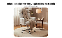 Padded Recliner with Footrest Comfortable for Long Sitting Reclining Desk Chair with Footrest Adjustable Height Ergonomic Design