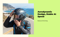 Carbon fiber helmet: light, impact-resistant.
