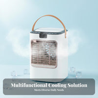 Desktop Misting Fan Cools and Humidifies Desktop Air Chiller Humidifying USB Powered Misting Fan for Office, Bedroom, Dorm Room
