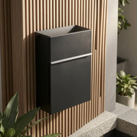 Wall-Mounted Mailbox Front Flap Metal Mailbox House Accessory Smooth Finish