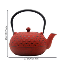 Cast Iron Teapot Heat-Retaining Teapot with Lid Heavy-Duty Cast