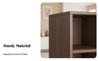 Durable Wood Wood Construction Cube Storage Organizer Multi-Functional bookcase Freestanding Low Cabinet Multipurpose for Book Lovers, Apartment Dwellers, Homeowners, Living Room, Study, Bedroom