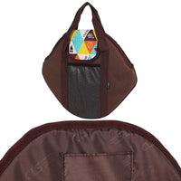 CLS Outdoor Camping Griddle Storage Bag - Thick Oxford Cloth Round Table Bag for Portable Cookware