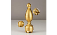 Handheld Brass Massage Tool Shiny Facial Massager Compact Eye Massager Travel-Friendly for Acupressure