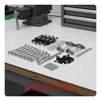 1/16 Scale RC Car Modification Kit Construction Metal Shock Absorber and Link Rod Set Easy Installation for Rough Terrain