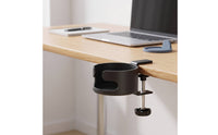 Screw-Tightened Desk Cup Holder with Clamp Adjustable Clamp-on Cup Holder Sturdy Heavy-Duty for Students, Dorm Room