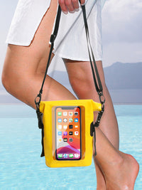 New Waterproof Bucket Bag with Phone Pouch, 2L Outdoor Beach Swimming Rafting Bag