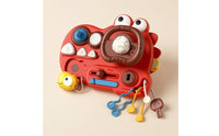 Dinosaur-Themed Stroller Steering Wheel Toy Multifunction Stroller Toy Sensory Travel-Friendly for Toddlers