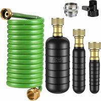 Coiled Hose Connector Adapters Coil Garden Hose Flexible
