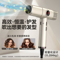High-Speed Brushless Hair Dryer with Constant Temperature, T-Shape, 1600W, UK 230V