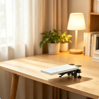 Foldable Armrest with Clamp No-Drill Beneath-Desk Bracket Space-Saving Arm Surface for Computer Users, Writers