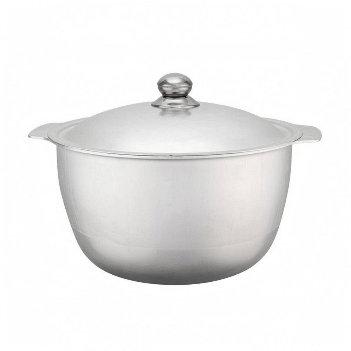 Thick Aluminum Pot Smooth Finish Traditional Caldero Silver for Boiling