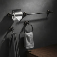 4 Pieces Lavatory Hardware Set Wall-Mounted Lavatory Accessories Set Easy to Install Toilet Paper Holder