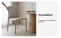 Armless Upholstered Dining Seat Minimalist Design Upholstered Armless Dining Chair Easy to Clean Stable Frame for Hotel