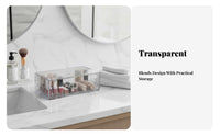 Clear Divider Box Multi-Compartment Clear Divider container Set Transparent Design
