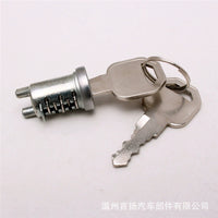 R&D Engineering Vehicle Fuel Tank Cap Turn Lock Core, Zinc Alloy, Blade Lock Core