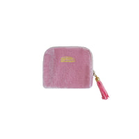 Zippered Jewelry Organizer with Zipper Velvet Jewelry Case with Pockets Slim Travel-Friendly for Business Trips