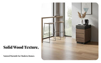 Small Kitchen Island Cabinet Solid Wood with Drawers and Minimalist Bar Table Mid-period Design Function Suitable for Gift Giving Home Decoration Office Workspace