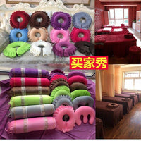 U-Shaped Pillow with Face Hole for Massage Bed