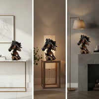 Horse Head Sculpture Resin Figurine Equestrian for Wine Cabinet, Art Collectors
