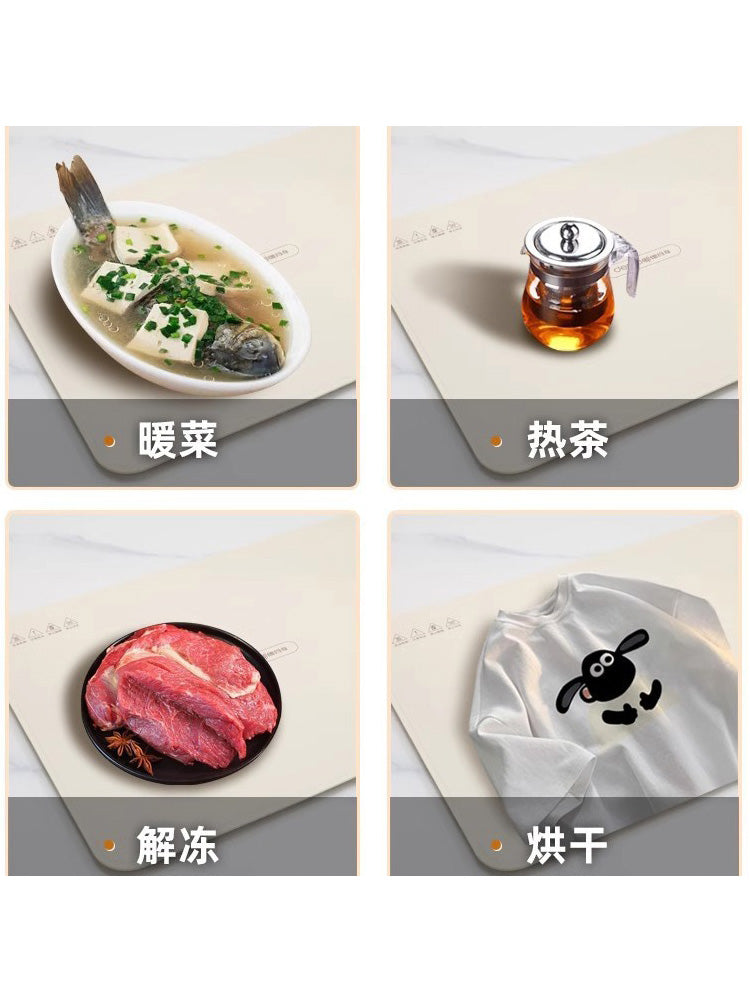 电热菜板110V隔热板加热菜垫暖菜板折叠电热板餐桌保温板多功能加热垫暖垫饭菜桌面垫热恒温家用热菜板