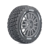 PYFORE 58mm Diameter 1/14 Racing Flat Tire Wear-Resistant Tire Skin Simulation Upgrade Accessory