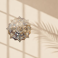 Metal Wall Decor Gold-Toned Headboard Sign Cut for Entryway, Decorators